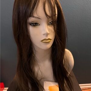 Luxurious Dark Brown Wig for Women